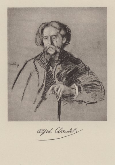 Alphonse Daudet, French Novelist by William after Rothenstein
